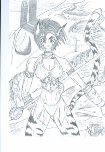Rating: Safe Score: 0 Tags: animal_humanoid breath_of_fire capcom e621 felid felid_humanoid female greyscale hi_res humanoid katt_(breath_of_fire) mammal mammal_humanoid melee_weapon monochrome nekobot pantherine pantherine_humanoid polearm simple_background solo tiger tiger_humanoid traditional_media_(artwork) weapon white_background User: bunchy7s