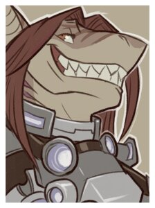 Rating: Safe Score: 0 Tags: anthro aquatic armor border bust_portrait countershading digital_media_(artwork) e621 eyewear female fish gills goggles grin hair hybrid long_hair outline portrait red_hair shark simple_background smile solidasp solo syrena_(riptideshark) teeth white_border User: bunchy7s