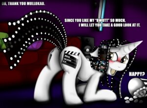 Rating: Questionable Score: 0 Tags: ass_up blush butt candy cutie_mark dessert dialogue e621 english_text equid equine fan_character female feral food fur furniture hasbro horn james_corck looking_back mammal marshmallow movie_slate_(character) my_little_pony mythological_creature mythological_equine mythology open_mouth pillow presenting presenting_hindquarters sofa solo speaker text unicorn white_body white_fur User: bunchy7s