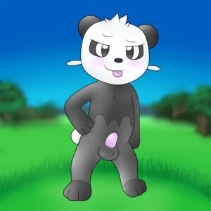 Rating: Explicit Score: 0 Tags: 1:1 2013 anthro balls bear black_eyes digital_media_(artwork) e621 erection fur generation_6_pokemon genitals hi_res leaf looking_at_viewer male mammal nintendo nude pancham penis pokemon pokemon_(species) smile solo young young_anthro young_male zeklullaby User: bunchy7s