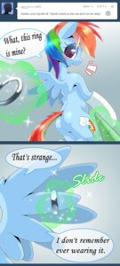 Rating: Safe Score: 0 Tags: ask_blog blue_body blue_feathers blue_fur blush broken_arm cast conditional_dnp cutie_mark dialogue e621 english_text equid equine feathered_wings feathers female feral friendship_is_magic fur glowing hair hasbro hi_res horn magic mammal multicolored_hair my_little_pony mythological_creature mythological_equine mythology oze pegasus rainbow_dash_(mlp) rainbow_hair ring solo tail text tumblr unicorn wings User: bunchy7s Rating: Safe Score: 0 Tags: ask_blog blue_body blue_feathers blue_fur blush broken_arm cast conditional_dnp cutie_mark dialogue e621 english_text equid equine feathered_wings feathers female feral friendship_is_magic fur glowing hair hasbro hi_res horn magic mammal multicolored_hair my_little_pony mythological_creature mythological_equine mythology oze pegasus rainbow_dash_(mlp) rainbow_hair ring solo tail text tumblr unicorn wings User: bunchy7s