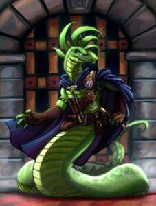 Rating: Safe Score: 0 Tags: 2013 apode armlet belt blue_eyes cape clothing commissar-k draconcopode e621 fingerless_gloves gloves glowing glowing_eyes handwear legless looking_at_viewer male naga reptile scalie scroll serpentine snake solo User: bunchy7s