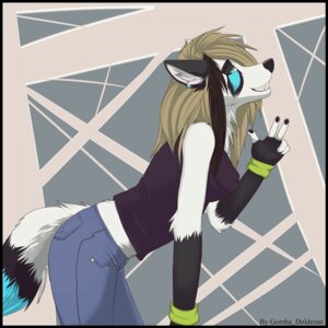 Rating: Safe Score: 0 Tags: 1:1 abstract_background anthro black_border border canid canine clothed clothing digital_media_(artwork) dipstick_tail e621 ear_piercing female gorsha_pendragon leaning leaning_forward mammal markings midriff piercing shaded side_view solo tail tail_markings watermark User: bunchy7s
