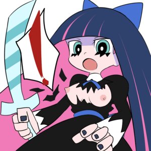 Rating: Questionable Score: 0 Tags: ! accurate_art_style breasts dress female huge_eyes nipples panty_&amp;_stocking_with_garterbelt rule34 stocking_anarchy straight_hair stripes_i_&amp;_ii sword weapon User: bunchy7s