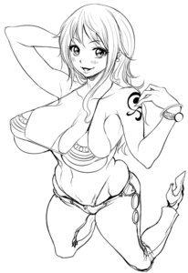 Rating: Questionable Score: 0 Tags: 1girls above_view bikini breasts chinbotsu clothes clothing curvy female female_only huge_breasts jeans kneeling monochrome muscles nami_(one_piece) one_piece post-timeskip rule34 solo straight_hair striped_bikini swimsuit tattoo User: bunchy7s