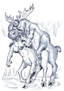 Rating: Explicit Score: 0 Tags: 2009 all_fours antlers breasts cervine cervine_taur deer deer_taur doggystyle duo e621 eyes_closed female flinters from_behind_position fur hair hooves horn male male/female mammal mammal_taur moose navel new_world_deer nipples nude outside sex taur taur_on_taur User: bunchy7s