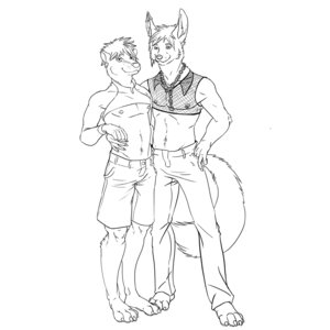 Rating: Safe Score: 0 Tags: 1:1 4_toes 5_fingers anthro badger barefoot biped black_and_white bottomwear canid canine chain choke_chain claws clothing digital_drawing_(artwork) digital_media_(artwork) duo e621 ear_piercing feet fingers fox fur hair hand_in_pocket hi_res humanoid_hands line_art looking_at_viewer male mammal monochrome mustelid musteline navel nipple_piercing nipples pants piercing pockets short_hair shorts simple_background smile tail thestory toes white_background User: bunchy7s