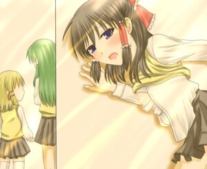 Rating: Explicit Score: 0 Tags: 941 blonde_hair blue_eyes blush brown_hair female green_hair human long_hair multiple_females multiple_girls open_mouth reimu_hakurei rule34 sanae_kochiya suwako_moriya thighhighs touhou User: bunchy7s