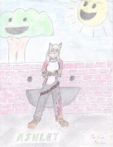 Rating: Safe Score: 0 Tags: 3_toes anthro ashley_(mrs.arvado) brick brick_wall clothed clothed_anthro clothed_female clothing e621 elemental_creature feet felid female flame_pattern flora_fauna fully_clothed fully_clothed_anthro fully_clothed_female grandfathered_content happy hi_res looking_at_viewer low_wall mammal mrs.arvado_(artist) outside pantherine plant solo standing sun tiger toes traditional_media_(artwork) tree wall_(structure) wood User: bunchy7s