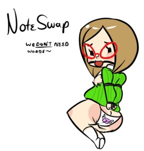 Rating: Explicit Score: 0 Tags: 1girls ass ball_gag blush bondage clothing female gag glasses mob_face nikki_(swapnote) panties rule34 simple_background socks solo swapnote sweater text turtleneck white_background User: bunchy7s