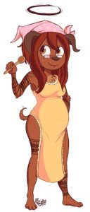 Rating: Safe Score: 0 Tags: 2011 anthro aura barefoot belly big_belly biped canid canine canis clothing cutlery domestic_dog e621 ear_piercing eyewear feet female glasses hair halo holding_object holding_spoon kerchief kitchen_utensils mammal mess1ah mess1ah_(character) orange_eyes piercing pregnant red_hair solo spoon tail tools User: bunchy7s