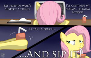 Rating: Safe Score: 0 Tags: 2012 absurd_res comic computer darkpengi death_note e621 electronics english_text equid equine female feral fluttershy_(mlp) friendship_is_magic green_eyes hair hasbro hi_res horse mammal my_little_pony parody pink_hair pony solo text User: bunchy7s