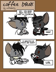Rating: Safe Score: 0 Tags: 2_panel_comic :3 >_o anthro beverage black_hair blue_eyes cigarette coffee coffee_mug coffinberry comic container cup dialogue dialogue_outside_panel drinking duo e621 english_text fangs fur grey_body grey_fur grin hair heart_as_word heart_container heart_print heart_symbol holding_coffee_mug holding_container holding_cup holding_mug holding_object humor hyena laugh male mammal max_(coffinberry) mouse mug murid murine number one_eye_closed open_mouth overlay_layer polygonal_speech_bubble print_container print_mug red_eyes rodent short_hair simple_background smile smoking speech_bubble striped_hyena teeth text text_on_container text_print text_with_heart the_truth time_period tongue toony two_panel_image white_background wink User: bunchy7s Rating: Safe Score: 0 Tags: 2_panel_comic :3 >_o anthro beverage black_hair blue_eyes cigarette coffee coffee_mug coffinberry comic container cup dialogue dialogue_outside_panel drinking duo e621 english_text fangs fur grey_body grey_fur grin hair heart_as_word heart_container heart_print heart_symbol holding_coffee_mug holding_container holding_cup holding_mug holding_object humor hyena laugh male mammal max_(coffinberry) mouse mug murid murine number one_eye_closed open_mouth overlay_layer polygonal_speech_bubble print_container print_mug red_eyes rodent short_hair simple_background smile smoking speech_bubble striped_hyena teeth text text_on_container text_print text_with_heart the_truth time_period tongue toony two_panel_image white_background wink User: bunchy7s