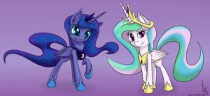Rating: Safe Score: 0 Tags: 2012 blue_body blue_eyes blue_feathers blue_fur blue_hair crown duo e621 equid equine feathered_wings feathers female feral friendship_is_magic fur hair hasbro headgear hi_res horn looking_at_viewer mammal my_little_pony mythological_creature mythological_equine mythology princess princess_celestia_(mlp) princess_luna_(mlp) purple_background purple_eyes quadruped royalty sibling_(lore) simple_background sister_(lore) sisters_(lore) tail tiara tyruas white_body white_feathers white_fur winged_unicorn wings User: bunchy7s