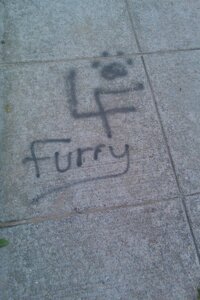 Rating: Safe Score: 0 Tags: cement concrete dirt e621 footprint graffiti grandfathered_content grid leaf paint pawprint real sidewalk signature spray_paint text unknown_artist zero_pictured User: bunchy7s
