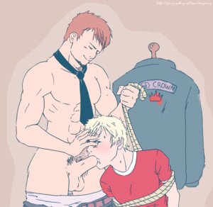 Rating: Explicit Score: 0 Tags: 2boys abs arms_behind_back arms_tied_behind_back balls beard blonde_hair blue_eyes bondage brown_hair cing cock_gobble cum_in_mouth dongsaeng drooling erection face_fucking facial_hair forced forced_oral forced_yaoi gay giving_head goatee going_down_on hand_on_face hands_behind_back hotel_dusk irrumatio jeff_angel kyle_hyde leather_jacket looking_at_partner looking_at_viewer looking_to_the_side male male_only mouthful multiple_males necktie no_nipples no_pubic_hair oral oral_rape oral_sex orgasm_from_oral orgasm_without_reaction pants_down pecs penis penis_in_mouth pubic_hair rope rope_pull rule34 sucking_off sweat testicles tied_up topless underwear_down yaoi User: bunchy7s