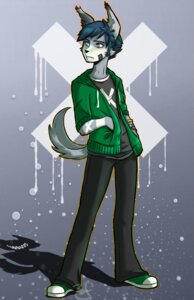 Rating: Safe Score: 0 Tags: abstract_background anthro canid canine canis clothing digital_media_(artwork) domestic_cat e621 ear_piercing felid feline felis grin hair heterochromia hi_res hybrid male mammal piercing scarlet-frost shaded shadow shirt simple_background smile solo topwear wolf User: bunchy7s