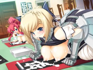 Rating: Explicit Score: 0 Tags: armor bent_over blonde_hair blue_eyes bow breasts calligraphy carpet chair door female frown game_cg gauntlet hime-sama_gomeirei_wo! huge_breasts indoors joy_ride kanji kneeling lactation milk nervous nipples official_art open_mouth red_hair ribbon rule34 sweat table undead_(studio) User: bunchy7s