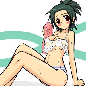 Rating: Questionable Score: 0 Tags: 1girls blush breasts female green_hair lowres midriff oekaki ooba_tsukiyo panties rule34 sketchbook sketchbook_full_colors striped striped_panties underwear User: bunchy7s