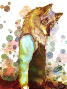 Rating: Safe Score: 0 Tags: 3:4 abstract_background anthro biped black_nose brown_body brown_fur canid canine canis clothed clothing e621 fur looking_aside looking_at_viewer male mammal orange_body orange_fur shirt side_view simple_background solo standing tail topwear vest white_body white_fur wolf yellow_eyes 霙 User: bunchy7s