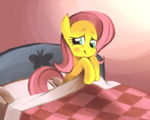 Rating: Safe Score: 0 Tags: bed bedding blanket blush e621 embarrassed equid equine female feral fluttershy_(mlp) friendship_is_magic fur furniture green_eyes hair hasbro horse karzahnii looking_at_viewer mammal my_little_pony pillow pink_hair pony simple_background solo tail wood yellow_body User: bunchy7s