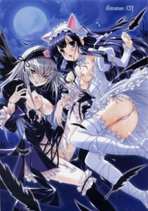 Rating: Explicit Score: 0 Tags: 2girls animal_ears black_wings breasts cat_ears cum feathers female female_only gothic_lolita hazuki_(tsukuyomi) highres lolita_fashion long_hair multiple_females multiple_girls panties purple_eyes purple_hair rozen_maiden rule34 side-tie_panties silver_hair suigintou tearing_clothes thighhighs torn_clothes tsukuyomi_moonphase underwear wings User: bunchy7s