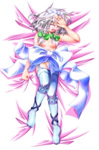 Rating: Questionable Score: 0 Tags: amamizu bed braid dakimakura female female_only human maid naked_ribbon ribbon ribbons rule34 sakuya_izayoi short_hair silver_hair solo thighhighs touhou twin_braids User: bunchy7s
