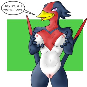 Rating: Explicit Score: 0 Tags: anthro breasts color english_text female female_only front_view nintendo nipples nude pokemon pokemon_rse purple_eyes pussy rule34 solo speech_bubble standing swellow tagme text vulva zp92 User: bunchy7s Rating: Explicit Score: 0 Tags: anthro breasts color english_text female female_only front_view nintendo nipples nude pokemon pokemon_rse purple_eyes pussy rule34 solo speech_bubble standing swellow tagme text vulva zp92 User: bunchy7s