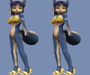 Rating: Questionable Score: 0 Tags: 3d_(artwork) 6:5 anthro bikini blue_body blue_fur blue_hair canid canine charleyfox_(modeler) clothed clothing cockaforce cross_eye_stereogram digital_media_(artwork) e621 female fox fur hair jewelry krystal_(charleyfox) krystal_(star_fox) looking_at_viewer mammal markings necklace nintendo panties pose side_by_side_stereogram simple_background skimpy solo star_fox stereogram swimwear two-piece_swimsuit underwear white_body white_fur User: bunchy7s