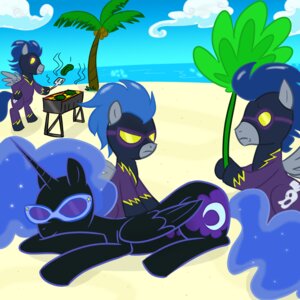 Rating: Safe Score: 0 Tags: 1:1 barbecue beach black_body black_feathers blue_body blue_feathers cloud cutie_mark day detailed_background e621 equid equine eyewear feathered_wings feathers female feral friendship_is_magic group hand_fan hasbro horn madmax male mammal massage my_little_pony mythological_creature mythological_equine mythology nightmare_moon_(mlp) outside palm_tree pegasus plant quadruped sand sea seaside shadowbolts_(mlp) sky sunglasses tail tree veggie_burgers water winged_unicorn wings User: bunchy7s