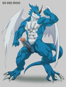 Rating: Explicit Score: 0 Tags: abs anthro balls bandai_namco biceps big_muscles biped blue_body blue_skin bodily_fluids claws countershading cum digimon digimon_(species) dragon e621 erection exveemon facial_markings fangs genital_fluids genitals head_markings horn kfutaba looking_at_viewer male markings muscular muscular_anthro muscular_male mythological_creature mythological_scalie mythology non-mammal_balls nude pecs penis precum presenting red_eyes scalie solo standing tail teeth wings xbuimonsama User: bunchy7s