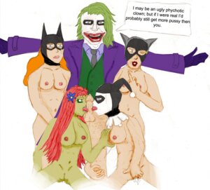 Rating: Explicit Score: 0 Tags: 1boy 2d 4girls batgirl batgirl_(barbara_gordon) batman:_the_animated_series batman_(series) bottomless_male catwoman catwoman_(dcau) color crossover dc dc_comics dcau dialogue drawn english_text female flower_in_hair full_color harem harley_quinn harley_quinn_(classic) licking_penis long_hair male middle_finger multiple_girls nude nude_female penis poison_ivy red_hair rule34 speech_bubble straight straight_hair superheroine tagme tears the_joker unknown_artist villain villainess wink winking_at_viewer User: bunchy7s