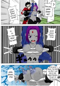 Rating: Explicit Score: 0 Tags: 00s 1boy 1girls 2000s bondage comic dc dc_comics english_text female male purple_hair rachel_roth raven_(dc) robin_(dc) robin_(dc)_(other) rule34 smooth_skin tagme teen_titans text User: bunchy7s