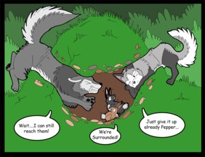 Rating: Safe Score: 0 Tags: arm_support butt canid canine canis den dialogue digital_media_(artwork) e621 english_text feral group leaning_on_elbow male mammal nude outside stuck tail text tree_(artist) wolf User: bunchy7s
