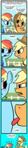 Rating: Safe Score: 0 Tags: 2012 applejack_(mlp) blue_body blue_feathers blue_fur braindps clothing comic container cowboy_hat cup cutie_mark dialogue duo e621 earth_pony english_text equid equine feathered_wings feathers female feral food friendship_is_magic fur green_eyes hair hasbro hat headgear headwear hi_res horse humor licking long_image mammal multicolored_hair my_little_pony mythological_creature mythological_equine mythology outside pegasus pony popsicle rainbow_dash_(mlp) rainbow_hair stated_homosexuality stated_sexuality tall_image text tongue tongue_out wings User: bunchy7s