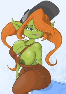 Rating: Questionable Score: 0 Tags: areola big_breasts blue_eyes breasts clothed clothing e621 face_shield female female_humanoid goblin hair hi_res humanoid joelasko lipstick makeup mask nipple_dip nipple_slip nipples not_furry one_breast_out orange_hair overalls overalls_only partially_clothed partially_clothed_female partially_clothed_humanoid piercing purple_lipstick shirtless shirtless_female shirtless_humanoid simple_background solo trixie_hardfuse welding_mask User: bunchy7s