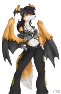 Rating: Safe Score: 0 Tags: 5_fingers alternative_fashion amputee anthro athletic athletic_anthro athletic_female belt black_belt black_bottomwear black_clothing black_hair black_nose black_pants black_wings blue_eyes bottomwear breasts canid canine clothed clothing collarbone crotch_lines digital_drawing_(artwork) digital_media_(artwork) dipstick_tail disability e621 ear_piercing feathered_wings feathers female fingers fishnet_clothing fluffy fluffy_tail fox front_view fur goth gun hair hand_on_hip hand_on_own_hip handgun head_wings long_hair mall_goth mammal markings medium_breasts membrane_(anatomy) membranous_wings midriff multicolored_body multicolored_fur multicolored_tail navel orange_body orange_fur orange_tail orange_wings pants piercing pistol ranged_weapon shoulder_holster simple_background skimpy snout solo sukebepanda tail tail_markings thigh_holster two_tone_body two_tone_fur two_tone_tail two_tone_wings unusual_wing_placement weapon white_background white_body white_fur white_tail wings User: bunchy7s