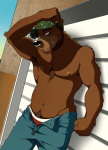 Rating: Questionable Score: 0 Tags: 2013 anthro anti_dev armpit_hair athletic bear beard biceps body_hair bottomwear briefs brown_bear chest_tuft clothed clothing denim denim_bottomwear denim_clothing e621 facial_hair fur grizzly_bear hat headgear headwear hi_res jeans looking_at_viewer male mammal muscular muscular_anthro muscular_male nipples outside pants pecs pose solo suggestive topless tuft underwear unzipped ursine zipper User: bunchy7s Rating: Questionable Score: 0 Tags: 2013 anthro anti_dev armpit_hair athletic bear beard biceps body_hair bottomwear briefs brown_bear chest_tuft clothed clothing denim denim_bottomwear denim_clothing e621 facial_hair fur grizzly_bear hat headgear headwear hi_res jeans looking_at_viewer male mammal muscular muscular_anthro muscular_male nipples outside pants pecs pose solo suggestive topless tuft underwear unzipped ursine zipper User: bunchy7s
