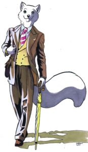 Rating: Safe Score: 0 Tags: 2011 5_fingers accessory anthro arctic_fox bag biped bottomwear canid canine clothed clothing e621 fingers footwear fox front_view fully_clothed fur holding_object humanoid_hands jacket looking_at_viewer male mammal necktie pants quinn_(roz_gibson) roz_gibson shirt shoes simple_background smile solo standing suit tail topwear true_fox umbrella vest white_background white_body white_fur User: bunchy7s