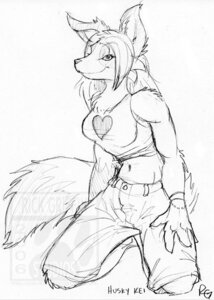 Rating: Safe Score: 0 Tags: 2006 4_fingers anthro beaded_bracelet beaded_jewelry beads biped bottomwear bracelet breasts canid canine clothed clothing denim denim_bottomwear denim_clothing denim_shorts e621 female fingers hair hands_on_lap heart_clothing heart_symbol husky_kei jewelry kneeling long_hair mammal monochrome navel pants rick_griffin shirt shorts signature simple_background sketch smile solo tail tank_top topwear traditional_media_(artwork) white_background User: bunchy7s