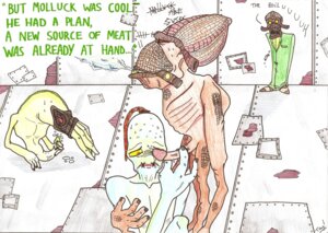 Rating: Explicit Score: 0 Tags: 2008 abe_(oddworld) abraham_lure english_text gay glukkon_(species) male male_only molluck_the_glukkon mudokon_(species) oddworld rule34 sketch slig_(species) tay! text traditional_media video_games yaoi User: bunchy7s
