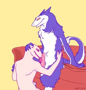 Rating: Explicit Score: 0 Tags: albino amit anthro claws duo e621 erection fellatio forked_tongue gecko genitals interspecies licking lizard male male/male male_penetrated male_penetrating male_penetrating_male mammal markus_(dowantanaccount) monochrome oral penetration penile penis penis_lick pink_body purple_eyes reptile scalie sergal sex simple_background tail tongue tongue_out white_background User: bunchy7s