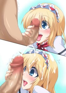 Rating: Explicit Score: 0 Tags: alice_margatroid blush censored cum cum_on_hair ejaculation facial fellatio female handjob happy_facial highres huge_cock human licking licking_penis male open_mouth oral penis penis_awe penis_on_face raiden_(artist) rule34 short_hair smile split_screen straight tongue touhou User: bunchy7s