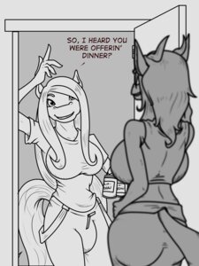 Rating: Questionable Score: 0 Tags: 2011 anthro breasts bulge clothed clothing dragon duo e621 english_text equid equine female gynomorph hair heavymetalmirage horn horse intersex kyera leaning mammal monochrome mythological_creature mythological_scalie mythology scalie sel tail text User: bunchy7s