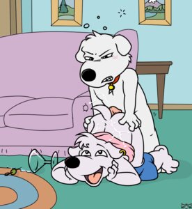 Rating: Explicit Score: 0 Tags: alcohol anthro anthro_on_anthro ass_up awesome_face bent_over beverage black_eyes black_nose blue_rug blush bodily_fluids brian_griffin canid canine canis carpet cocktail collar cousins_(lore) cum cum_on_back domestic_dog drunk duo e621 erection family_guy from_behind_position fur furniture genital_fluids genitals glass green_carpet happy incest_(lore) inside jasper_(family_guy) living_room male male/male mammal martini meme multicolored_rug nanimoose on_ground open_mouth orange_rug oval_rug penis piercing pronounced_browridge rug sex snout sofa substance_intoxication table two_tone_rug white_body white_fur User: bunchy7s