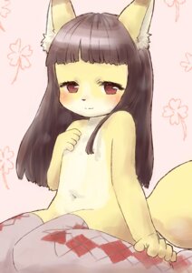 Rating: Questionable Score: 0 Tags: anthro brown_hair canid canine clothed clothing e621 female fox hair hi_res kemono legwear long_hair mammal pose solo stockings tail topless yanamosuda young young_anthro young_female User: bunchy7s