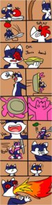 Rating: Questionable Score: 0 Tags: anthro canid canine comic digital_drawing_(artwork) digital_media_(artwork) dipstick_tail e621 extreme_size_difference food fox male mammal markings micro size_difference tail tail_markings xskullstomperx User: bunchy7s