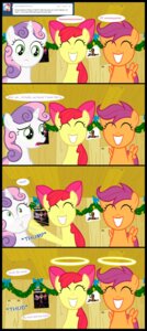 Rating: Safe Score: 0 Tags: absurd_res accessory apple_bloom_(mlp) bow_(feature) bow_accessory bow_ribbon christmas comic computer cutie_mark_crusaders_(mlp) e621 earth_pony electronics equid equine feathered_wings feathers female feral friendship_is_magic group hair_accessory hair_bow hair_ribbon halo hasbro hi_res holidays horn horse jananimations laptop lying mammal my_little_pony mythological_creature mythological_equine mythology orange_body orange_feathers pegasus pony punch ribbons scootaloo_(mlp) smile sweetie_belle_(mlp) tumblr unicorn wings young User: bunchy7s