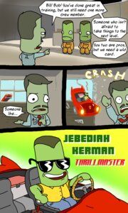Rating: Safe Score: 0 Tags: 3:5 accessory alien bill_kerman bob_kerman car clothing comic crash dialogue e621 english_text eyewear facial_hair glass inside_car inside_vehicle jebediah_kerman kerbal kerbal_space_program male mustache necktie spacesuit suit sunglasses text unknown_artist vehicle window User: bunchy7s