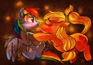 Rating: Safe Score: 0 Tags: applejack_(mlp) blonde_hair blue_body blue_feathers blue_fur blush cutie_mark duo e621 earth_pony equid equine eyes_closed feathered_wings feathers female female/female feral feral_on_feral freckles friendship_is_magic fur hair hasbro horse kissing mammal multicolored_hair my_little_pony mythological_creature mythological_equine mythology pegasus pony quadruped rainbow_dash_(mlp) rainbow_hair simple_background slydragon tail wing_boner wings User: bunchy7s